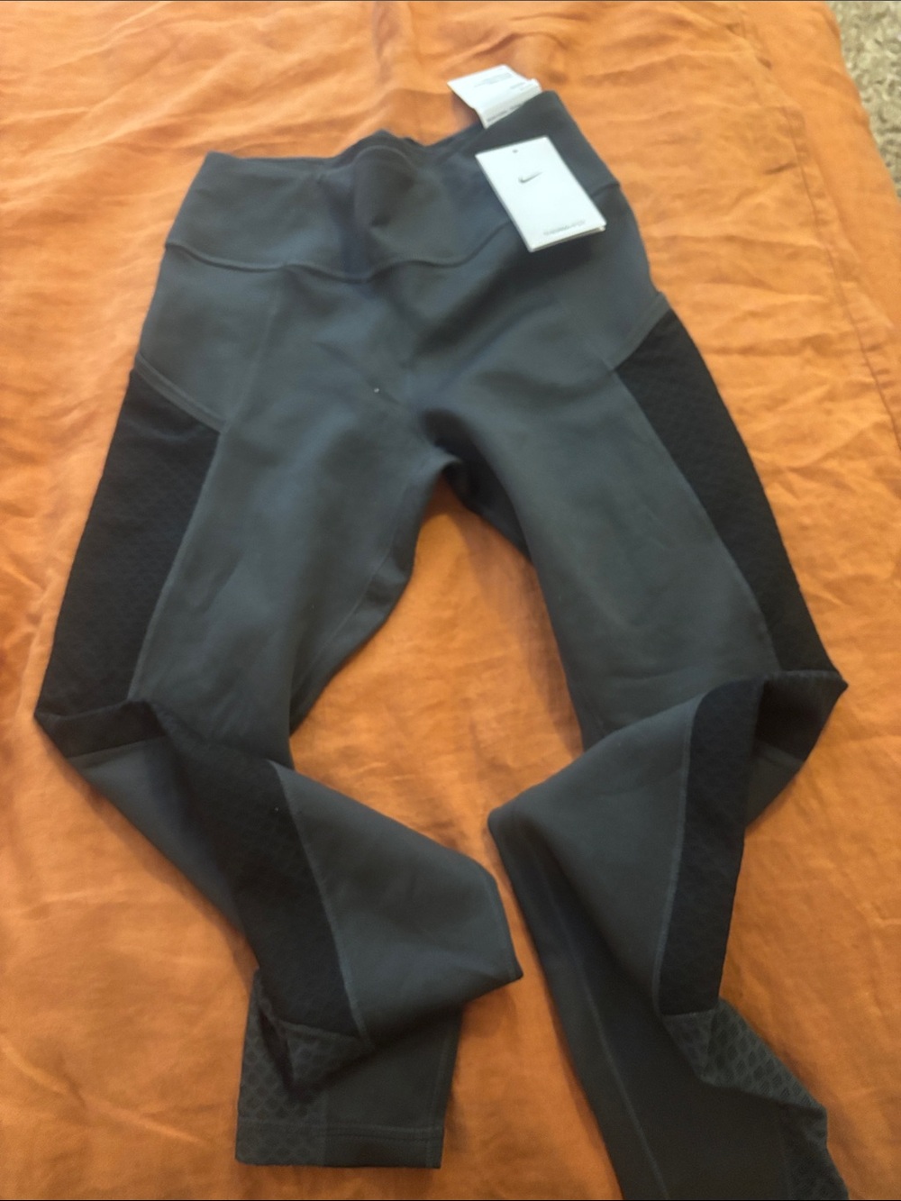 Nike Black and Gray Women's Track Joggers